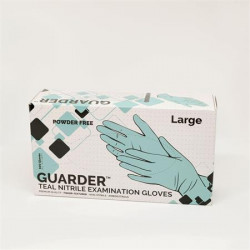 Védőkesztyű, egyszer használatos, nitril, 3,4g, L méret, 100 db, púder nélküli, kékeszöld Védőkesztyű, egyszer használatos, nitril, 3,4g, L méret, 100 db, púder nélküli, kékeszöld