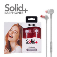 Fülhallgató, mikrofonnal, MAXELL "Solid+", fehér Fülhallgató, mikrofonnal, MAXELL "Solid+", fehér