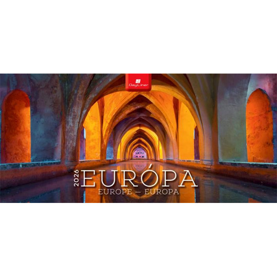 Naptár, asztali, álló, DAYLINER "Európa"