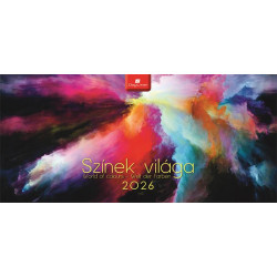 Naptár, asztali, álló, DAYLINER "Színek világa"