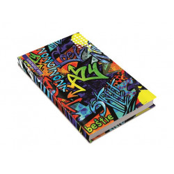 Diák zsebkönyv, heti, 2026/2027 tanév, REALSYSTEM, graffiti