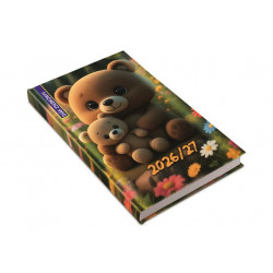 Diák zsebkönyv, heti, 2026/2027 tanév, REALSYSTEM, mackó