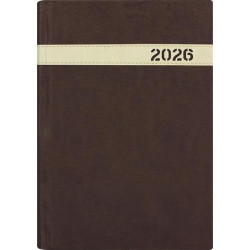 Naptár, tervező, A5, napi, DAYLINER, "The Boss", barna