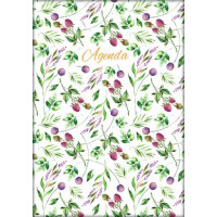 Naptár, tervező, A5, napi, DAYLINER, "Colors", Berries