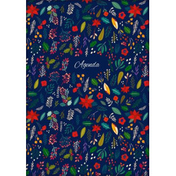 Naptár, tervező, A5, heti, DAYLINER, "Colors", Folk