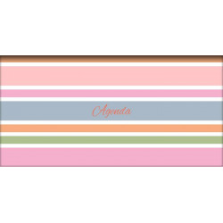 Zsebnaptár, fekvő elrendezésű, DAYLINER, "Colors Stripes"