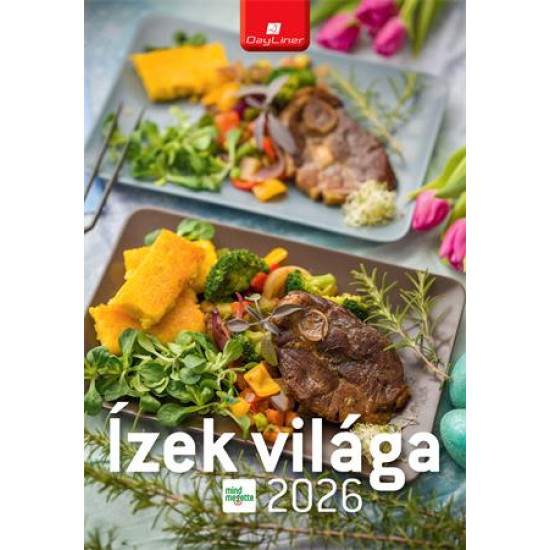 Naptár, fali, DAYLINER "Ízek világa - Mindmegette"