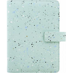 Kalendárium, gyűrűs, betétlapokkal, personal méret, FILOFAX, "Expressions", menta