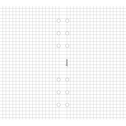 Kalendárium betét, jegyzetlap, A5, kockás, FILOFAX, fehér Kalendárium betét, jegyzetlap, A5, kockás, FILOFAX, fehér