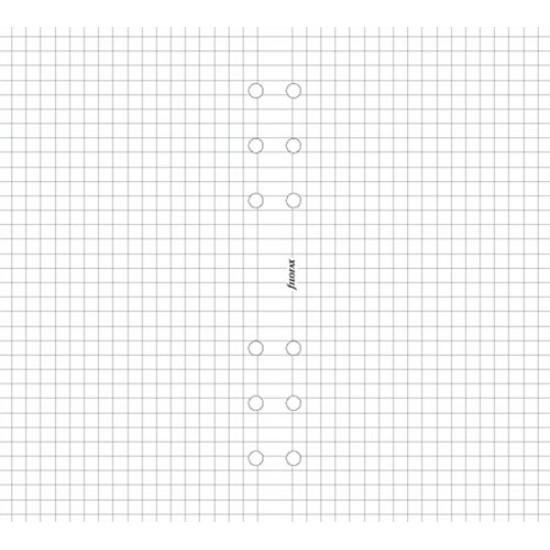 Kalendárium betét, jegyzetlap, A5, kockás, FILOFAX, fehér
