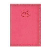 Naptár, tervező, A5, napi, TOPTIMER, "Ace", korallpiros