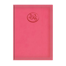 Naptár, tervező, A5, napi, TOPTIMER, "Ace", korallpiros