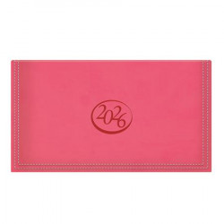 Zsebnaptár, fekvő elrendezésű, TOPTIMER, "Ace", korallpiros Zsebnaptár, fekvő elrendezésű, TOPTIMER, "Ace", korallpiros