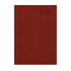 Naptár, tervező, A5, napi, TOPTIMER, "Economic", bordó