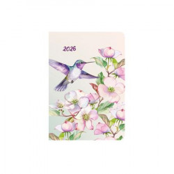 Naptár, tervező, B6, heti, TOPTIMER, "Joy flexi", kolibri