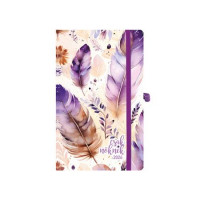 Naptár, tervező, A5, heti, TOPTIMER, "Csak Nőknek", lila toll