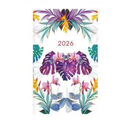 Naptár, tervező, A5, heti, keskeny, TOPTIMER, "Joy", pálma Naptár, tervező, A5, heti, keskeny, TOPTIMER, "Joy", pálma