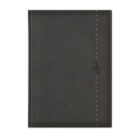 Naptár, tervező, B5, heti, TOPTIMER "Linea", sötétszürke