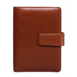 Kalendárium, gyűrűs, betétlapokkal, "L", műbőr, SATURNUS, "223", barna Kalendárium, gyűrűs, betétlapokkal, "L", műbőr, SATURNUS, "223", barna