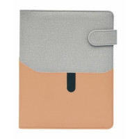 Kalendárium, gyűrűs, betétlapokkal, "L", műbőr, SATURNUS, "229", szürke-lazac Kalendárium, gyűrűs, betétlapokkal, "L", műbőr, SATURNUS, "229", szürke-lazac