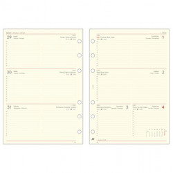 Kalendárium betét, tervező, heti, "L", SATURNUS, chamois 2026