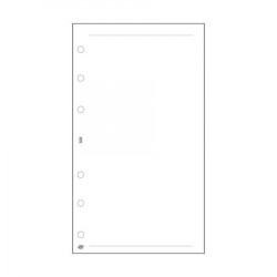 Kalendárium betét, jegyzetlap, "L", sima, SATURNUS, fehér Kalendárium betét, jegyzetlap, "L", sima, SATURNUS, fehér