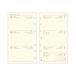 Kalendárium betét, tervező, heti, "M", SATURNUS, chamois 2026