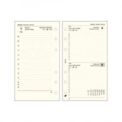 Kalendárium betét, tervező, napi, "M", SATURNUS, chamois 2025 Kalendárium betét, tervező, napi, "M", SATURNUS, chamois 2025