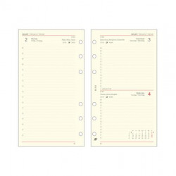 Kalendárium betét, tervező, napi, "M", SATURNUS, chamois 2026