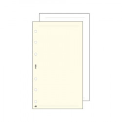 Kalendárium betét, jegyzetlap, "M", sima, SATURNUS, fehér