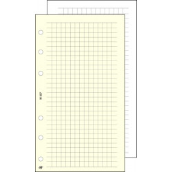 Kalendárium betét, jegyzetlap, "M", kockás, SATURNUS, chamois