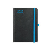 Naptár, tervező, B6, heti, TOPTIMER, "Nero", fekete-kék