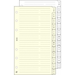 Kalendárium betét, telefonregiszter, "S", SATURNUS, chamois Kalendárium betét, telefonregiszter, "S", SATURNUS, chamois