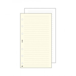 Kalendárium betét, jegyzetlap, "S", vonalas, SATURNUS, fehér 