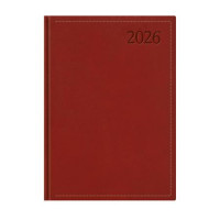 Naptár, tervező, A4, heti, TOPTIMER "Traditional", bordó