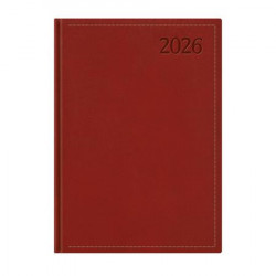 Naptár, tervező, B5, napi, TOPTIMER "Traditional", bordó