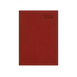 Naptár, tervező, A5, napi, TOPTIMER "Traditional", bordó