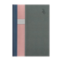 Naptár, tervező, B5, heti, TOPTIMER "Vario", kék-rózsaszín-szürke