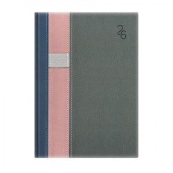 Naptár, tervező, B5, heti, TOPTIMER "Vario", kék-rózsaszín-szürke