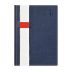 Naptár, tervező, A5, napi, TOPTIMER "Vario", kék-fehér