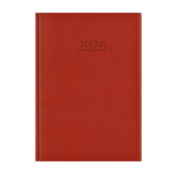Naptár, tervező, A4, napi, TOPTIMER "Wide", bordó