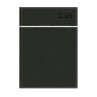 Naptár, tervező, B5, heti, TOPTIMER, "Young", fekete-fehér