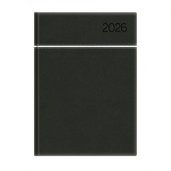 Naptár, tervező, A5, napi, TOPTIMER, "Young", fekete-fehér