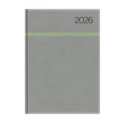Naptár, tervező, A5, napi, TOPTIMER, "Young", szürke-zöld