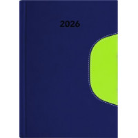 Naptár, tervező, B5, heti, DAYLINER "Memphis", kék-zöld