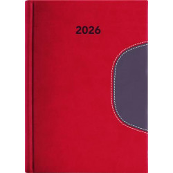 Naptár, tervező, B5, heti, DAYLINER "Memphis", piros-szürke Naptár, tervező, B5, heti, DAYLINER "Memphis", piros-szürke