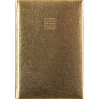 Naptár, tervező, B6, heti, DAYLINER, "Mirror", arany