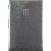 Naptár, tervező, A5, heti, DAYLINER, "Mirror", ezüst