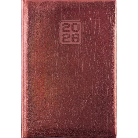 Naptár, tervező, A5, napi, DAYLINER, "Mirror", bronz Naptár, tervező, A5, napi, DAYLINER, "Mirror", bronz