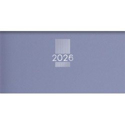 Zsebnaptár, fekvő elrendezésű, DAYLINER, "MyPastel", kék